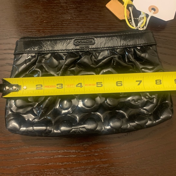 💎COACH💎 Black Patent Leather Coach Wristlet - Picture 5 of 5